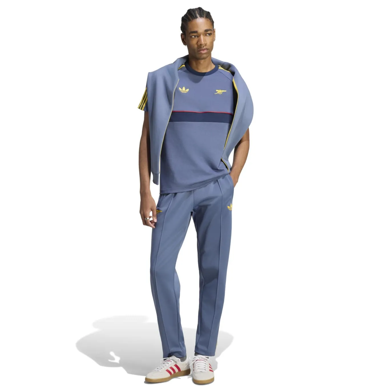 adidas Arsenal Originals Trainingsbroek Donkerblauw Lichtoranje