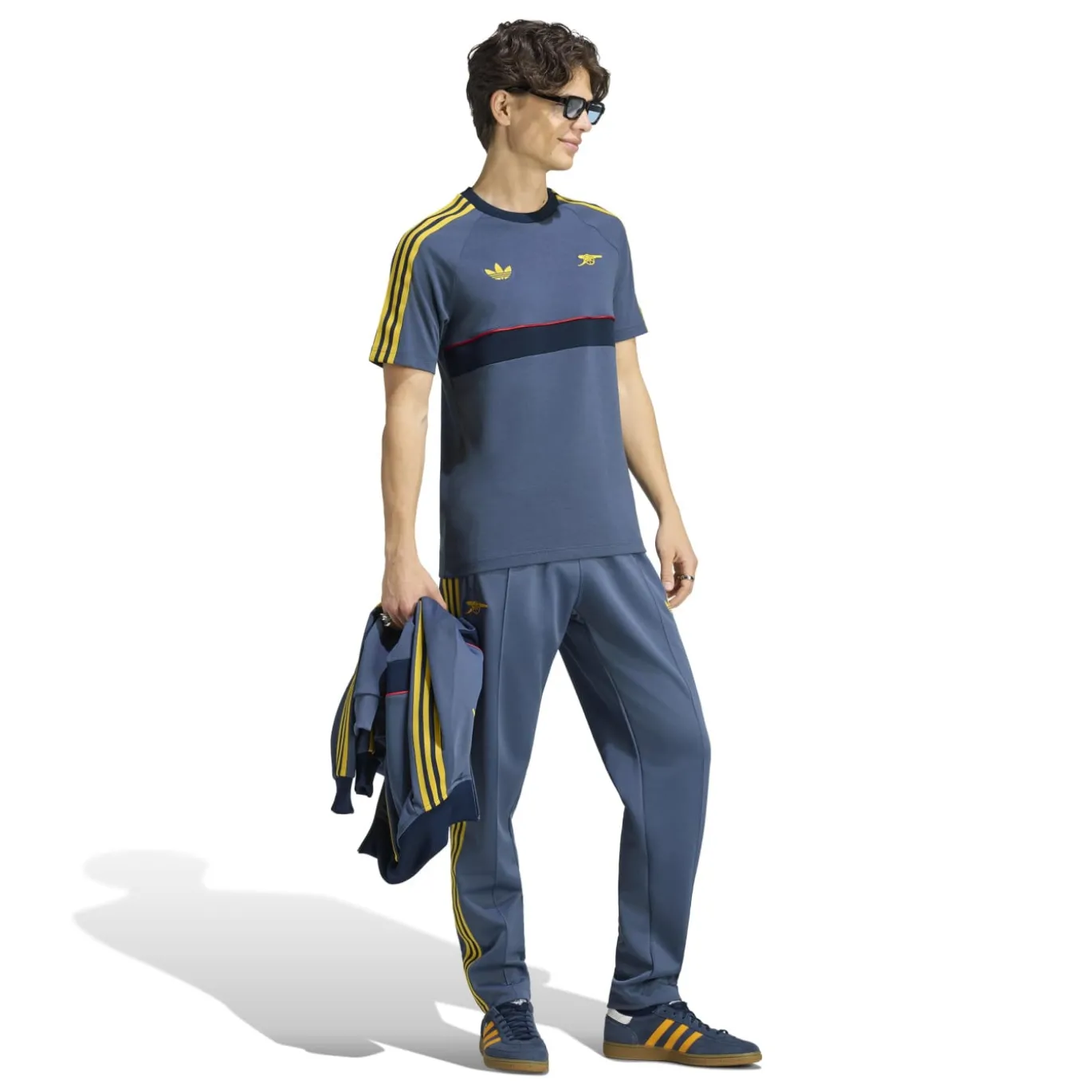 adidas Arsenal Originals T-Shirt Donkerblauw Lichtoranje