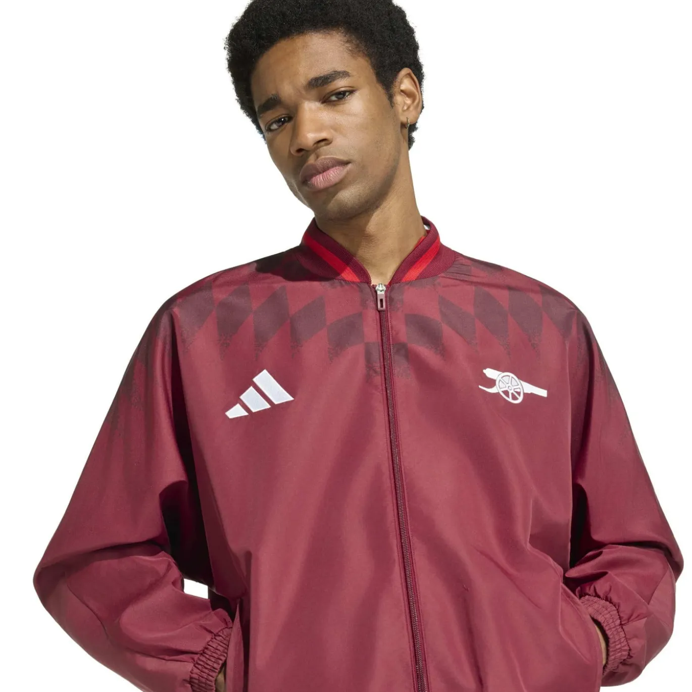 adidas Arsenal Stadium Trainingspak 2026-2027 Bordeauxrood Wit