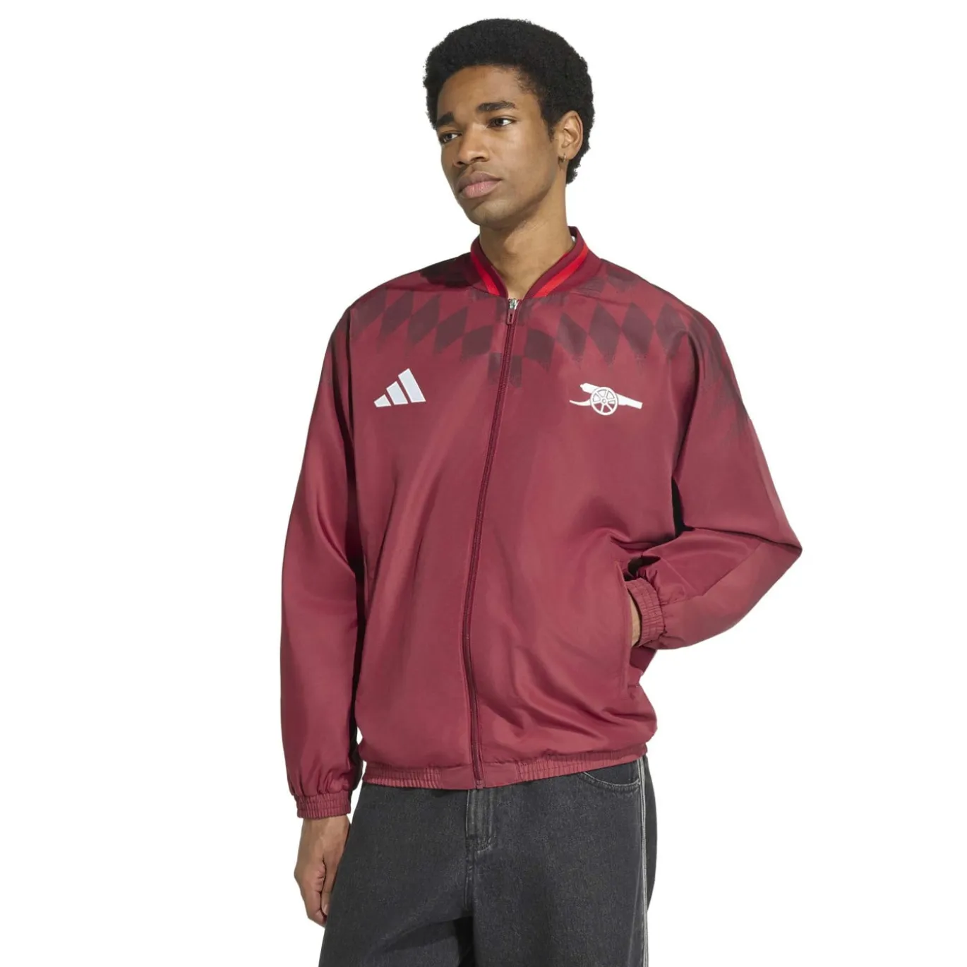 adidas Arsenal Stadium Trainingspak 2026-2027 Bordeauxrood Wit