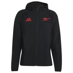 adidas Arsenal Tiro Travel Trainingsjack 2026-2027 Zwart Rood