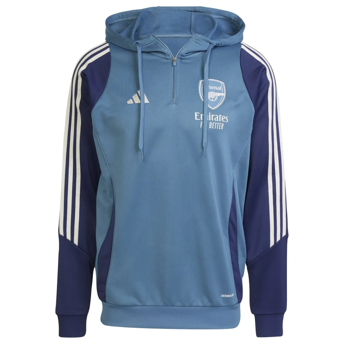 adidas Arsenal Track Trainingspak Hooded 2025-2026 Blauw Donkerblauw Wit
