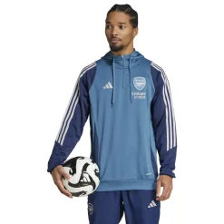 adidas Arsenal Track Trainingspak Hooded 2025-2026 Blauw Donkerblauw Wit