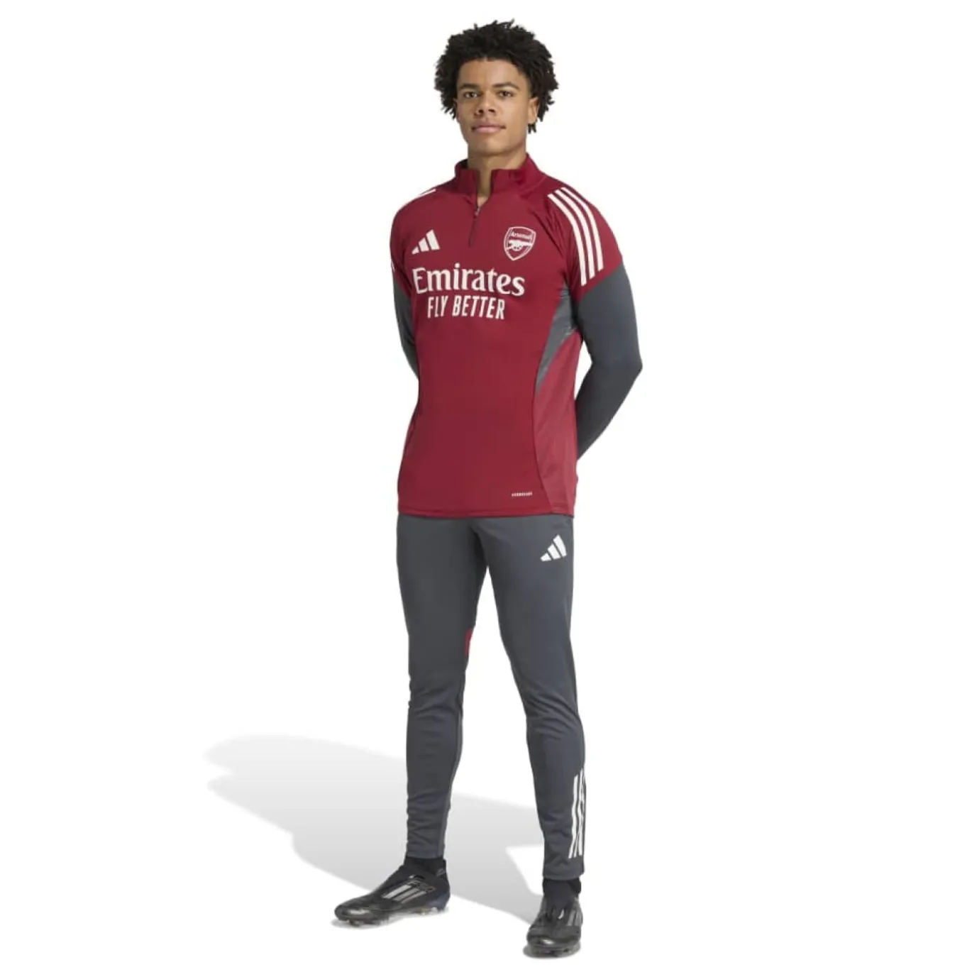adidas Arsenal Trainingsbroek Europees 2025-2026 Grijs Wit Rood