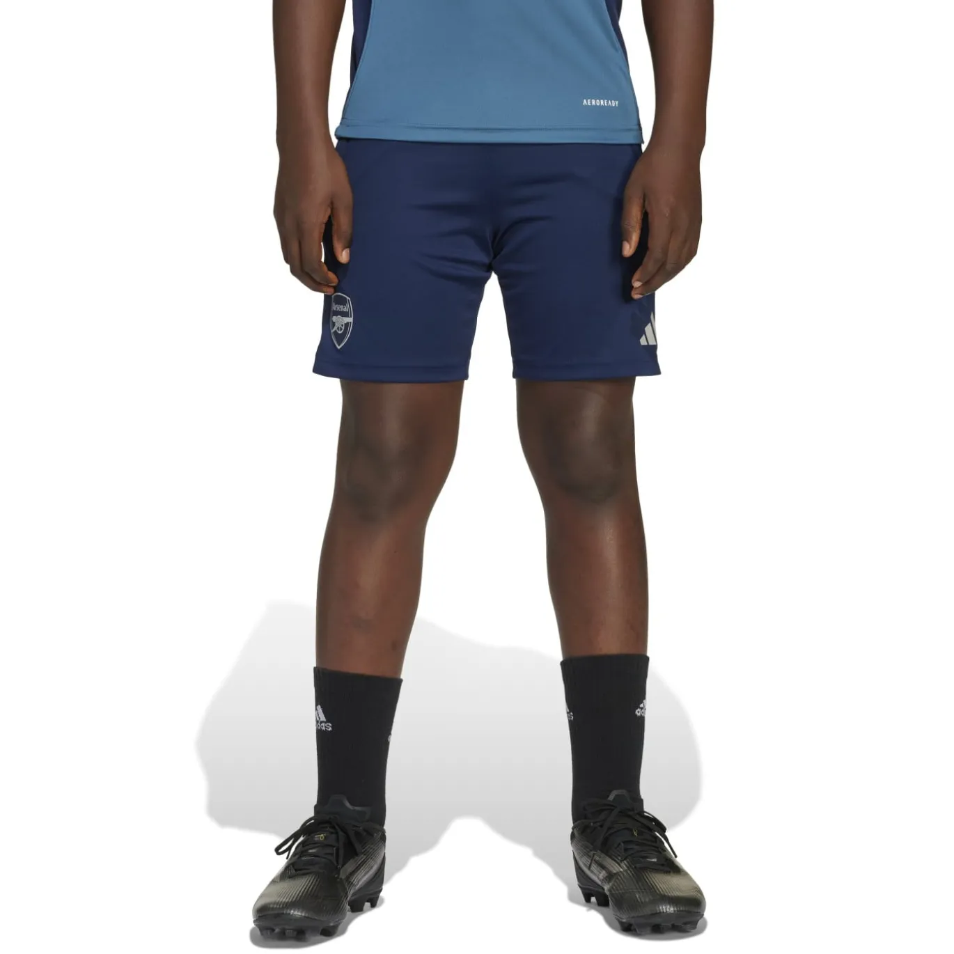 adidas Arsenal Trainingsbroekje 2025-2026 Kids Donkerblauw Blauw Wit