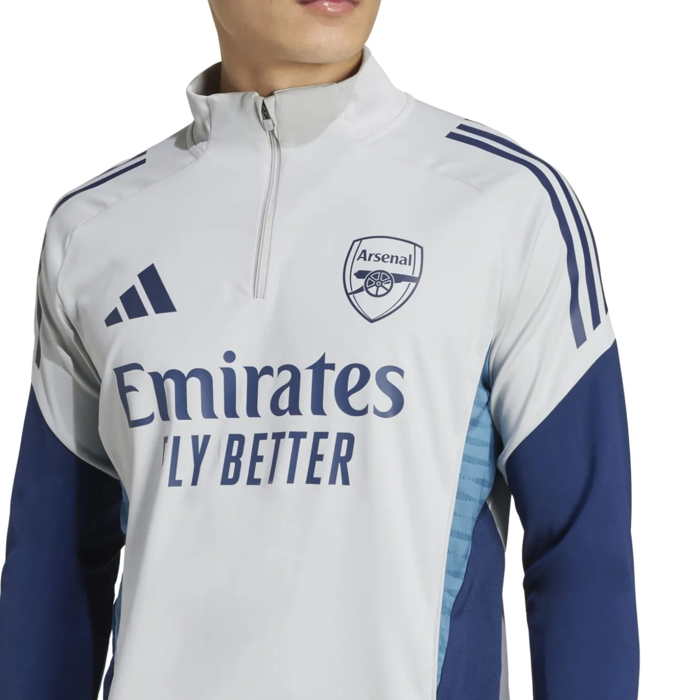 adidas Arsenal Trainingspak 1/4-Zip 2025-2026 Grijs Donkerblauw Blauw