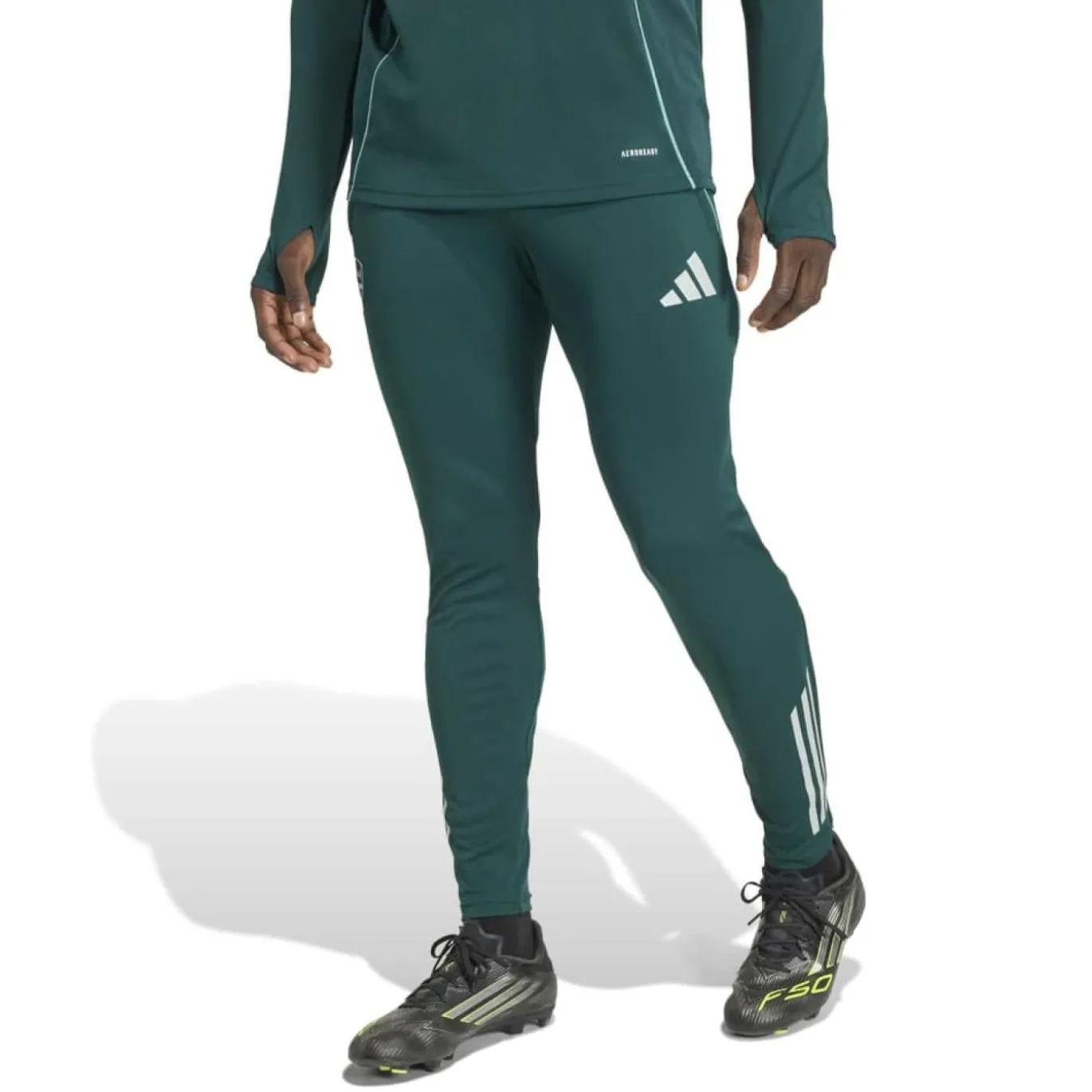 adidas Arsenal Trainingspak 1/4-Zip 2025-2026 Donkergroen Grijs