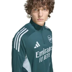 adidas Arsenal Trainingspak 1/4-Zip 2025-2026 Donkergroen Grijs