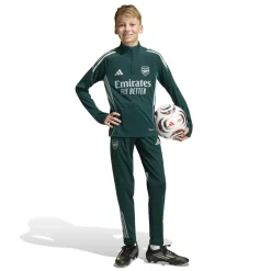 adidas Arsenal Trainingspak 1/4-Zip 2025-2026 Kids Donkergroen Grijs