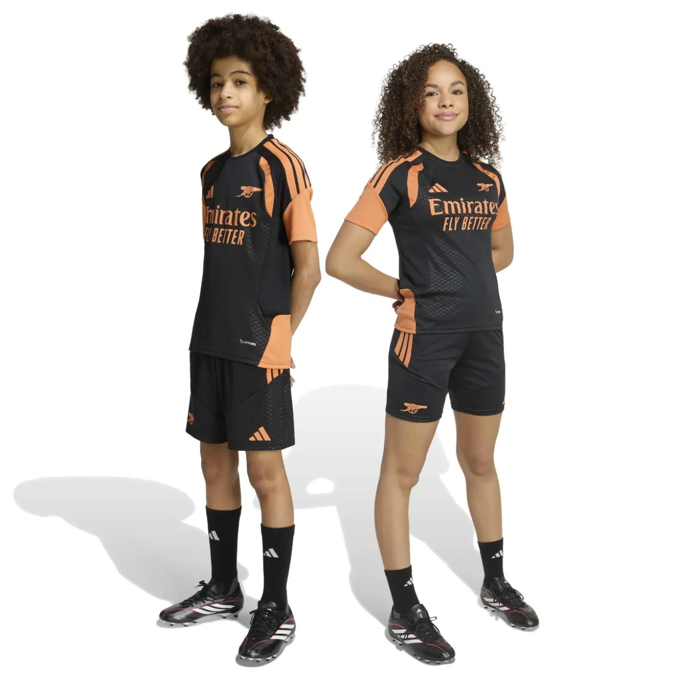 adidas Arsenal Trainingsset 2026-2027 Kids Zwart Oranje