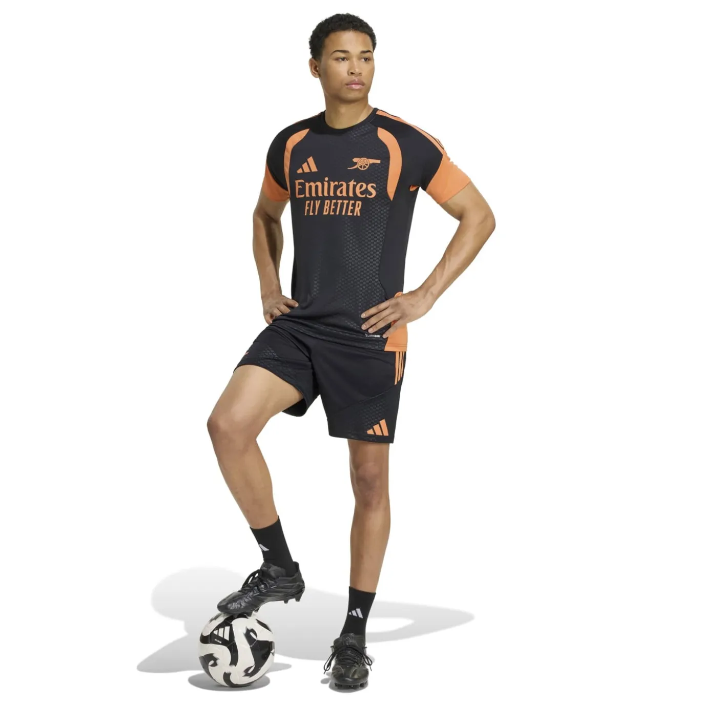 adidas Arsenal Trainingsshirt 2026-2027 Zwart Oranje