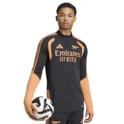 adidas Arsenal Trainingstrui 1/4-Zip 2026-2027 Zwart Oranje