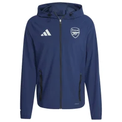 adidas Arsenal Vis Tech Trainingspak Full-Zip 2025-2026 Donkerblauw Zwart Wit