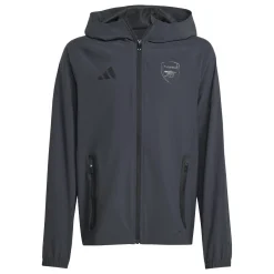 adidas Arsenal Vis Tech Trainingspak Full-Zip 2024-2025 Kids Donkergrijs