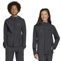 adidas Arsenal Vis Tech Trainingspak Full-Zip 2024-2025 Kids Donkergrijs