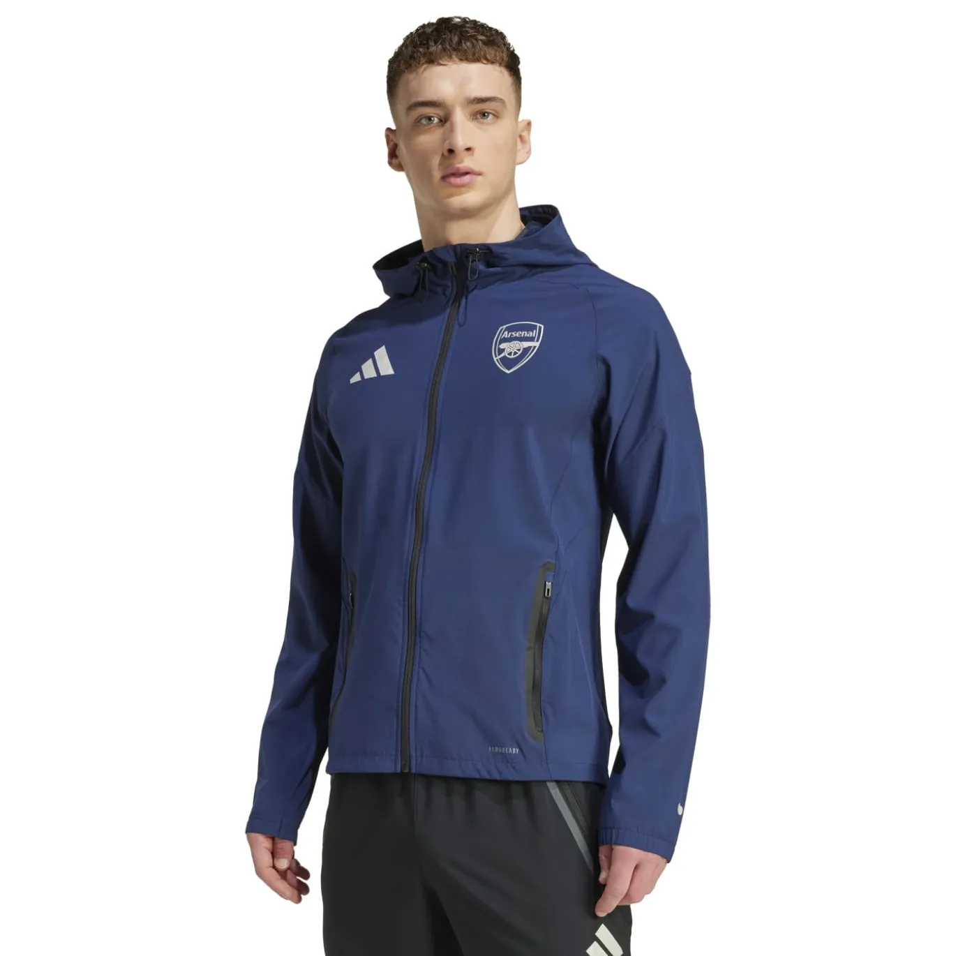 adidas Arsenal Vis Tech Vest 2025-2026 Donkerblauw Wit Zwart