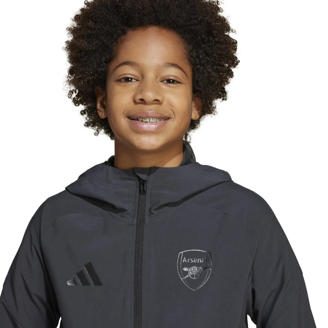 adidas Arsenal Vis Tech Vest Kids Donkergrijs