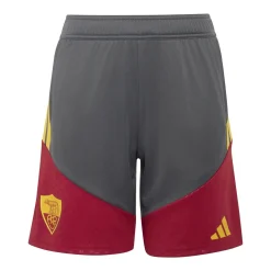 adidas AS Roma Trainingsbroekje 2026-2027 Kids Donkergrijs Rood Oranje