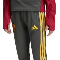 adidas AS Roma Trainingspak 1/4-Zip 2026-2027 Kids Donkergrijs Rood Oranje