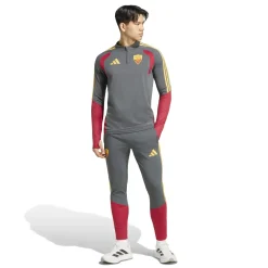 adidas AS Roma Trainingspak 1/4-Zip 2026-2027 Donkergrijs Rood Oranje