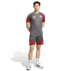 adidas AS Roma Trainingsset 2026-2027 Donkergrijs Rood Oranje