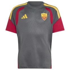 adidas AS Roma Trainingsset 2026-2027 Kids Donkergrijs Rood Oranje