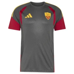 adidas AS Roma Trainingsshirt 2026-2027 Donkergrijs Rood Oranje