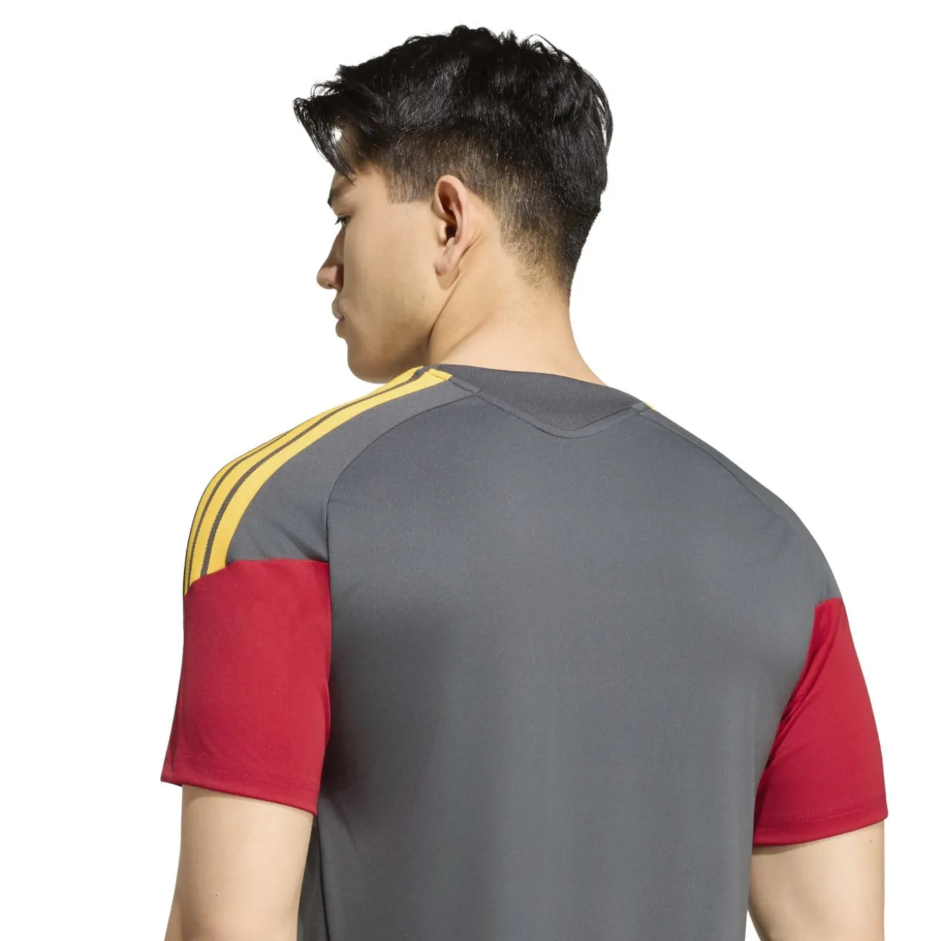 adidas AS Roma Trainingsshirt 2026-2027 Donkergrijs Rood Oranje