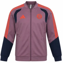 adidas Bayern München Europees Presentatie Trainingsjack 2026-2027 Kids Lichtpaars Zwart Rood