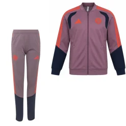 adidas Bayern München Europees Presentatie Trainingspak 2026-2027 Kids Lichtpaars Zwart Rood