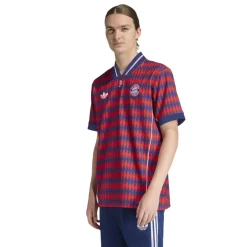 adidas Bayern München Lifestyler T-Shirt Rood Blauw Wit