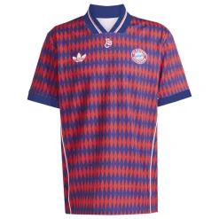 adidas Bayern München Lifestyler T-Shirt Rood Blauw Wit