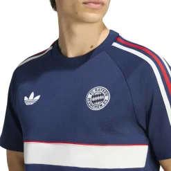 adidas Bayern München Originals T-Shirt Donkerblauw Wit