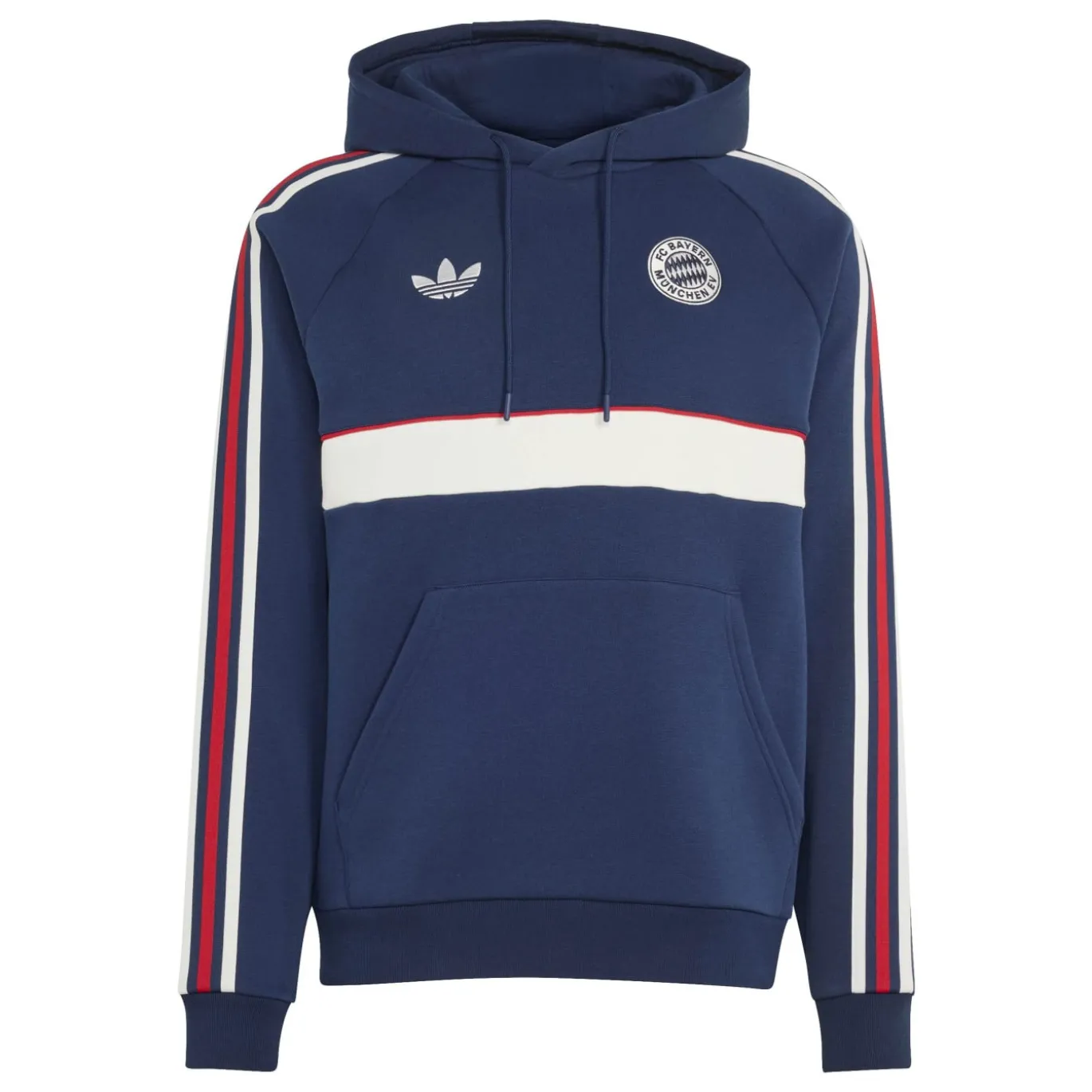 adidas Bayern München Originals Hoodie Donkerblauw Wit Rood