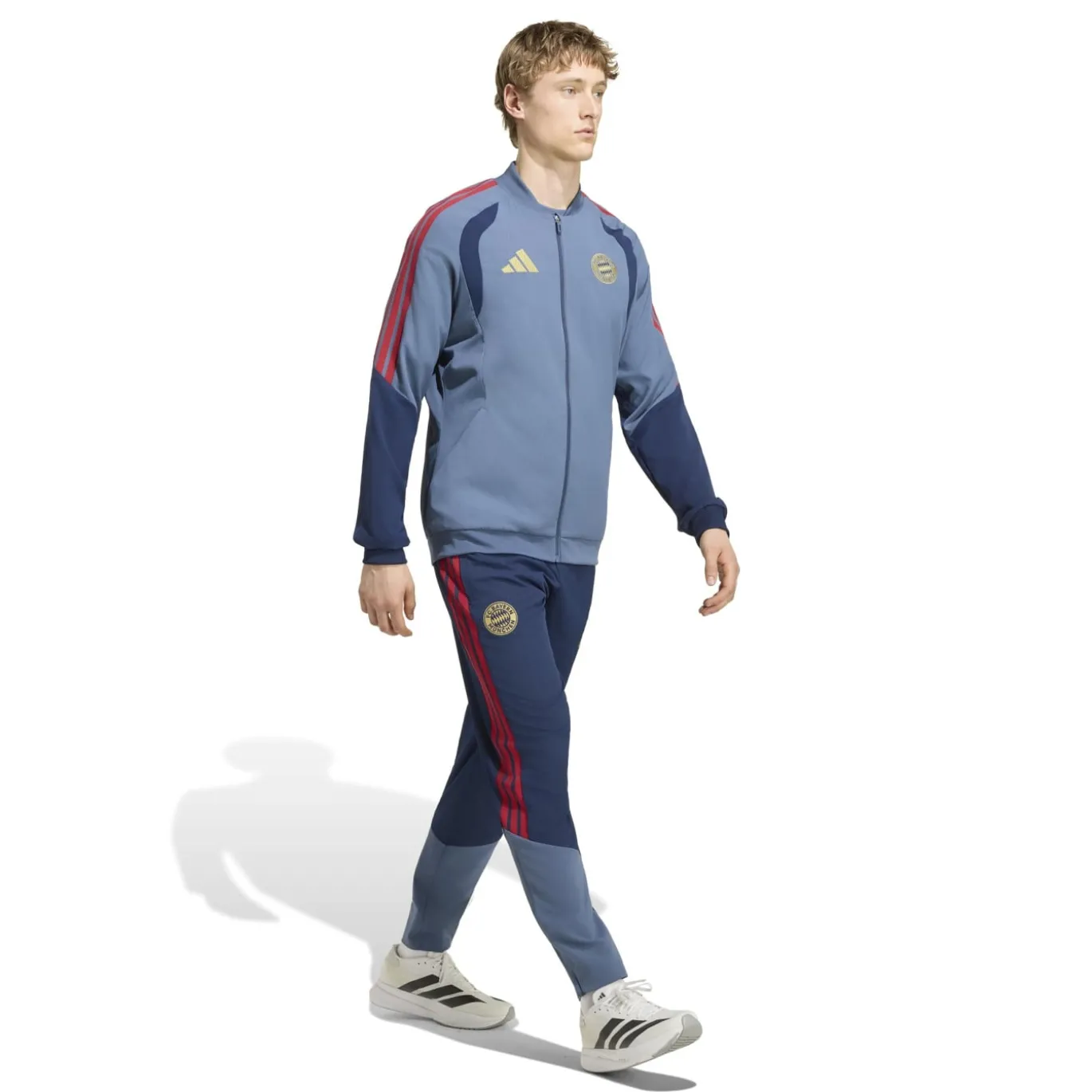 adidas Bayern München Presentatie Trainingsbroek 2026-2027 Donkerblauw Rood Goud