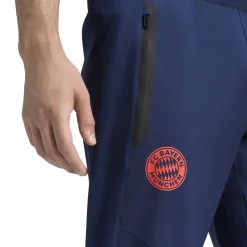 adidas Bayern München Tiro Travel Trainingsbroek 2026-2027 Donkerblauw Rood