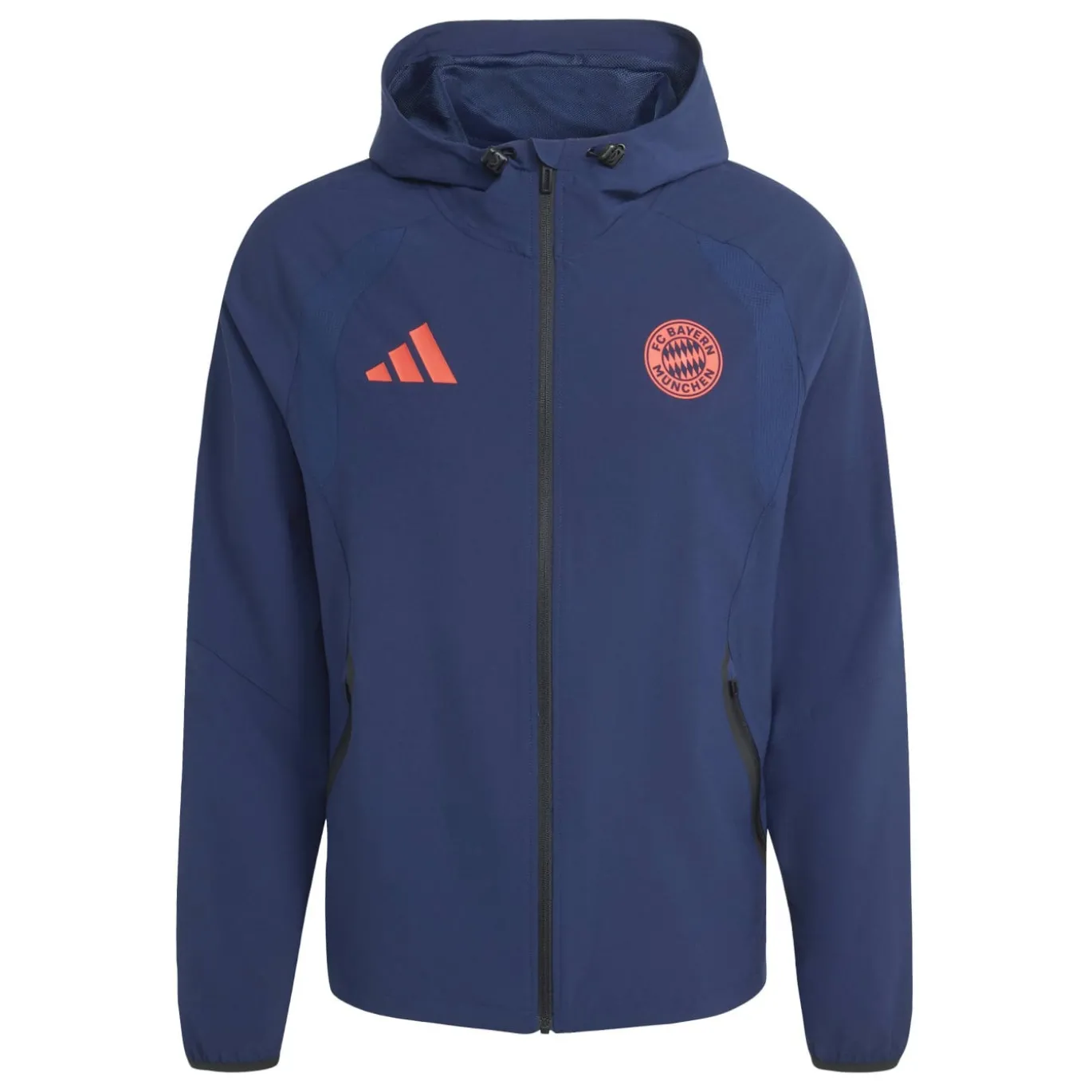 adidas Bayern München Tiro Travel Trainingspak 2026-2027 Donkerblauw Rood