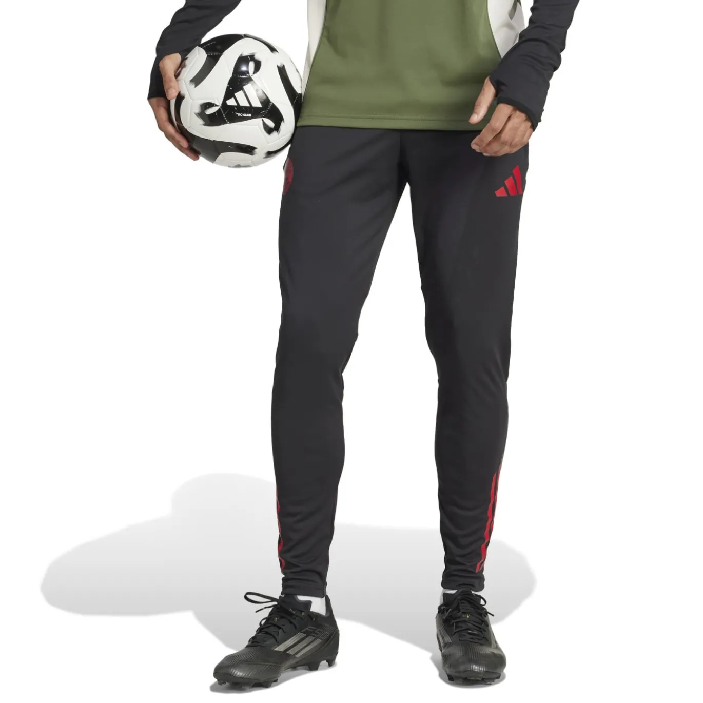 adidas Bayern München Trainingsbroek Europees 2025-2026 Zwart Rood