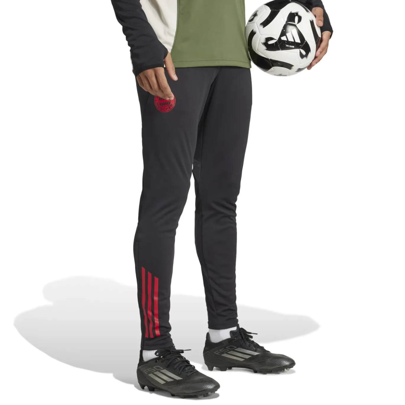 adidas Bayern München Trainingsbroek Europees 2025-2026 Zwart Rood
