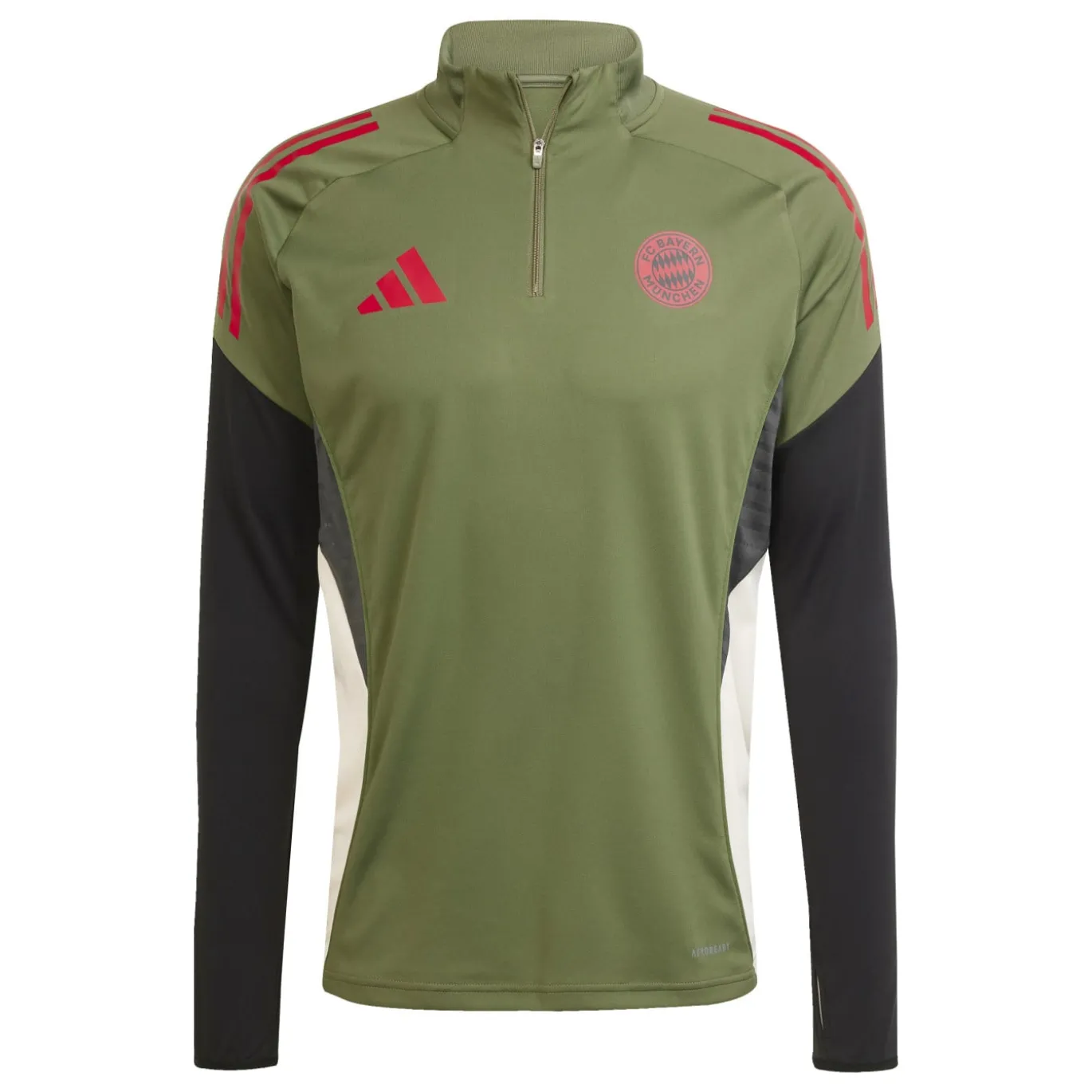 adidas Bayern München Trainingspak 1/4-Zip Europees 2025-2026 Groen Zwart Rood