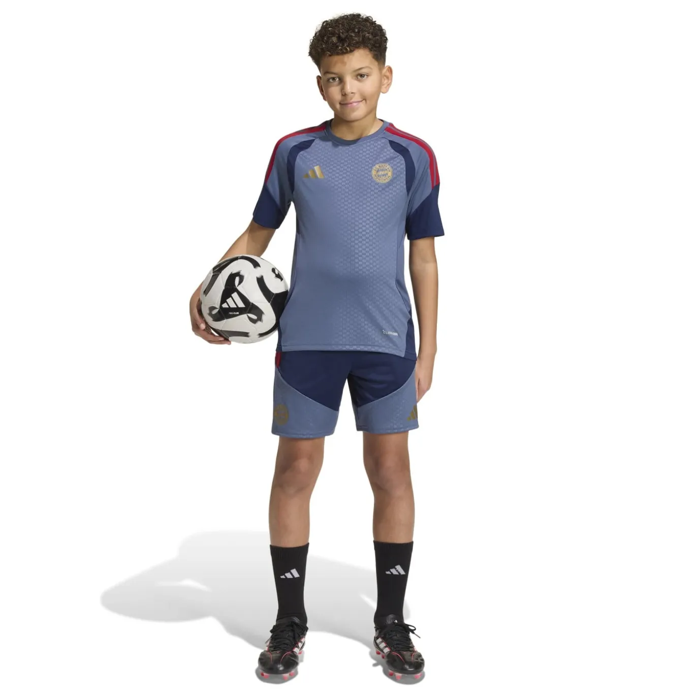 adidas Bayern München Trainingsshirt 2026-2027 Kids Donkerblauw Rood Goud