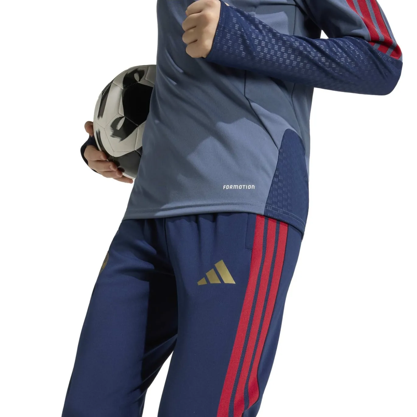 adidas Bayern München Trainingsbroek 2026-2027 Kids Donkerblauw Rood Goud
