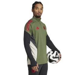 adidas Bayern München Trainingstrui 1/4-Zip Europees 2025-2026 Groen Rood Zwart