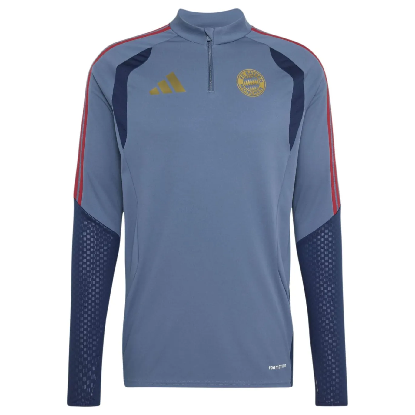 adidas Bayern München Trainingstrui 1/4-Zip 2026-2027 Donkerblauw Rood Goud