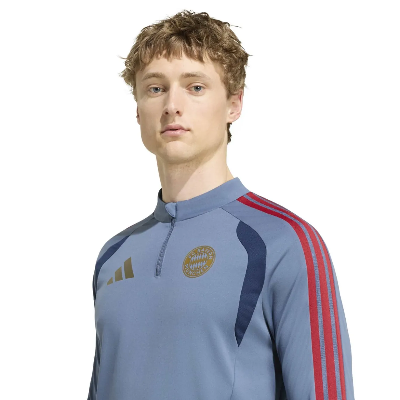 adidas Bayern München Trainingstrui 1/4-Zip 2026-2027 Donkerblauw Rood Goud