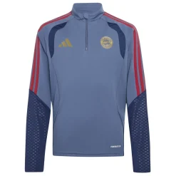 adidas Bayern München Trainingspak 1/4-Zip 2026-2027 Kids Donkerblauw Rood Goud