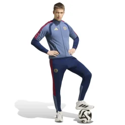 adidas Bayern München Trainingspak Full-Zip 2026-2027 Donkerblauw Rood Goud