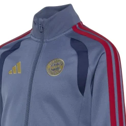 adidas Bayern München Trainingspak Full-Zip 2026-2027 Kids Donkerblauw Rood Goud
