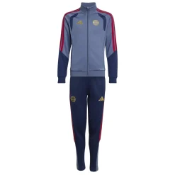 adidas Bayern München Trainingspak Full-Zip 2026-2027 Kids Donkerblauw Rood Goud
