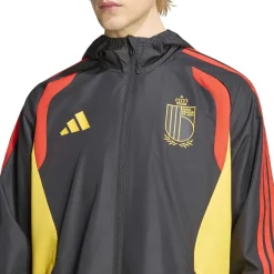 adidas België All Weather Jas 2026-2028 Zwart Geel Rood